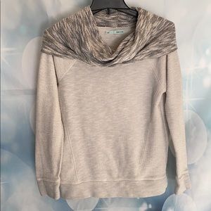 Maurices grey and cream scarf sweatshirt Sz M